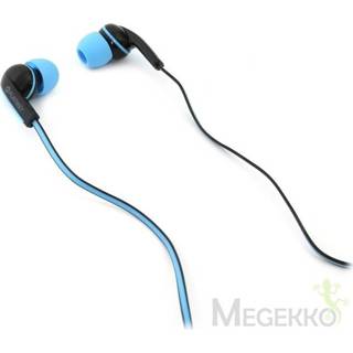 👉 Hoofdtelefoon zwart blauw Platinet PM1031 mobiele Stereofonisch In-ear Zwart, Bedraad 5907595429429