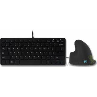 👉 Toetsenbord zwart R-Go Tools RGOCOMBA Amerikaans Engels USB QWERTY 8719274491200