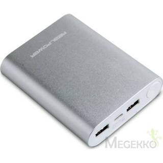 👉 Powerbank zilver Realpower PB-12000C Lithium-Ion (Li-Ion) 12000mAh 4040895766342