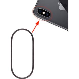 👉 Lens zwart active onderdelen Rear Camera Glass Metal Protector Hoopring voor iPhone XS&XS Max (zwart) 6922059473175