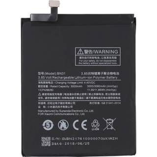 👉 Active onderdelen 3000mAh Li-Polymer-batterij BN31 voor Xiaomi Mi 5X 6922415498460