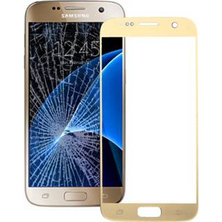 👉 Lens goud active Mobiel||||Mobiel>Reparatie Voorzijde buitenste glazen voor Galaxy S7 / G930 (goud) 7442935685649