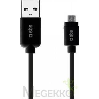 👉 Zwart SBS 1m USB2.0/MicroUSB USB-kabel 2.0 USB A Micro-USB 8018417155468