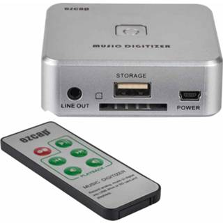 👉 Digitizer zilver active computer EZCAP241 Audio Capture Recorder Adapterkaart, 3,5 mm RCA R / L analoge naar MP3 muziek Converter (zilver) 6922769176779