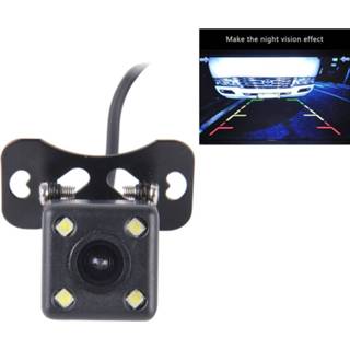 Achteruitrijcamera active 720× 540 Effectieve Pixel PAL 50 HZ / NTSC 60 CMOS II Waterdichte Universele Auto Backup Camera met 4 LED Lamp, DC 12V, Draadlengte: m 6922098178246