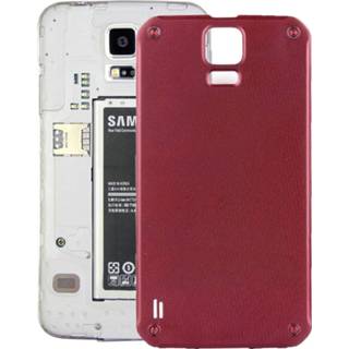 👉 Batterij rood active Mobiel||||Mobiel>Reparatie Originele Achterklep voor Galaxy S5 / G870 (rood) 6922558222946