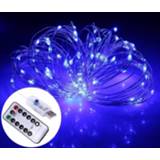 👉 Afstandsbediening zilver active 10m USB Silver Wire String Light, 100 LED's 8 Modi Fairy Lamp Decoratief Licht met 13-toetsen Afstandsbediening, DC 5V 6922703574340
