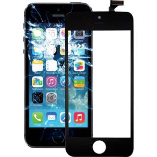 👉 Zwart active onderdelen Aanraakscherm met front LCD-scherm Randframe en OCA optisch duidelijke lijm voor iPhone 5 (zwart) 6922908980373