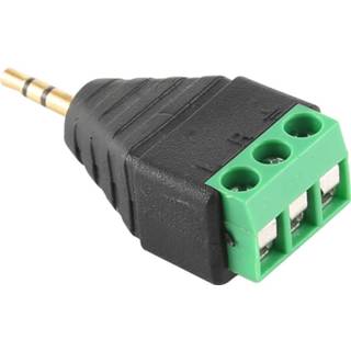 👉 Active netwerk mannen 2,5 mm mannelijke stekker 3-polige klemmenstrook Stereo audioconnector 6922039160040