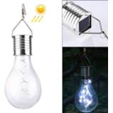 👉 Waterdichte LED wit active IP55 zonne-energie koperdraad lamp, 5 LED's Milieuvriendelijke opknoping Lamp met zonnepaneel (wit licht) 6922748556790