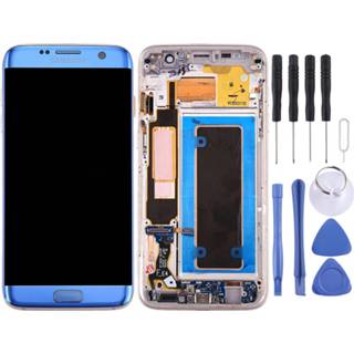 👉 Digitizer blauw active Mobiel||||Mobiel>Reparatie Originele LCD-scherm en volledige vergadering met frame&poort opladen Board&Volume knop&Power knop voor Galaxy S7 Edge / G935A (blauw) 6922340567033