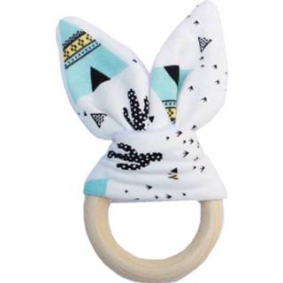👉 Bijtring hout active baby's Baby Konijn Oor Veilig Organische Cactus