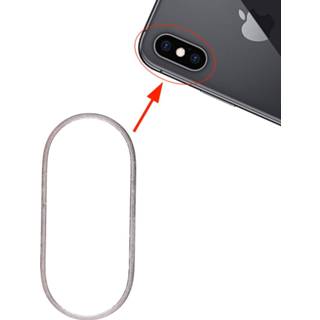 Lens wit metalen active onderdelen Achterste camera glazen beschermer hoopring voor iPhone XS&XS Max (wit) 7442935594538