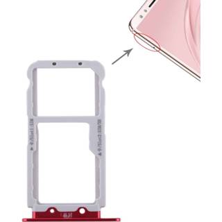 👉 Rood active onderdelen 2 SIM-kaartlade / Micro SD-kaartlade voor Huawei Nova 2s (rood) 7442935751788