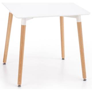 👉 Eettafel wit Massief Hout Vierkante Socrates 80 cm breed in