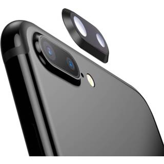 Zwart active onderdelen Achterste cameralensring voor iPhone 8 Plus (zwart) 6922279381625