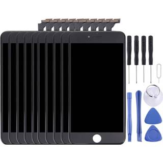 👉 Digitizer zwart active onderdelen 10-PCS LCD-scherm en volledige montage met frame voor iPhone 6 Plus (zwart) 6922469306117