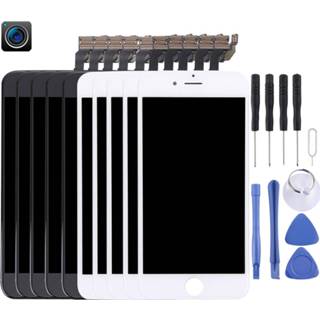 👉 Digitizer zwart wit active onderdelen 5 PCS + LCD-scherm en Full Assembly voor iPhone 6 6922346182087