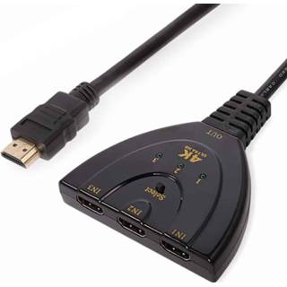 Active computer 3-in-1 HDMI-ingang 4K x 2K HDTV Pigtail-schakelaar Adapter HDMI-splitter 6922432711306