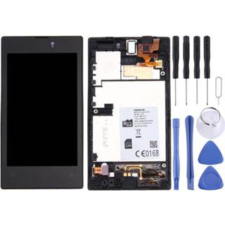 👉 Zwart active onderdelen Lcd-scherm + aanraakscherm met frame voor Nokia Lumia 520 (zwart) 6922224339435