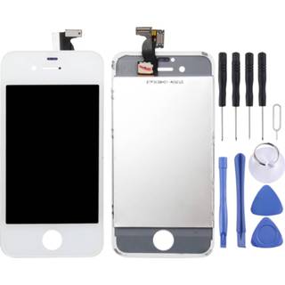 Digitizer wit active onderdelen Assembly (LCD + Frame Touchpad) voor iPhone 4 (wit) 6922142014438