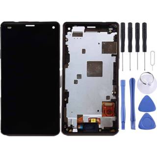 👉 Digitizer zwart active Mobiel||||Mobiel>Reparatie Lcd-scherm en volledige montage met frame voor Sony Xperia Z3 Mini Compact (zwart) 6922810425184