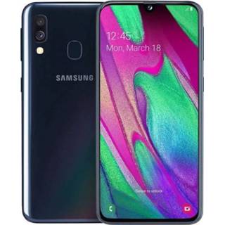 👉 Smartphone zwart Samsung Galaxy A40 Enterprise Edition 64 GB 5.9 inch (15 cm) Dual-SIM Android 9.0 2.2 Mpix, 16 Mpix 8801643985783