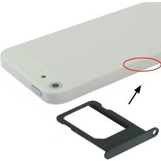 Zwart active onderdelen Originele Sim Card Tray Houder voor iPhone 5 (zwart) 6922837866144
