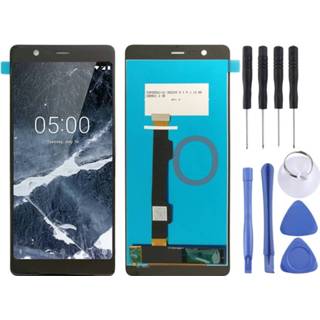 👉 Digitizer zwart active onderdelen Lcd-scherm en Full Assembly voor Nokia 5.1 (zwart) 6922646649877