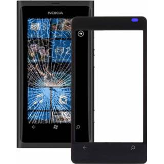 👉 Lens zwart active onderdelen Voorzijde buitenste glazen voor Nokia Lumia 800 (zwart) 6922898048169