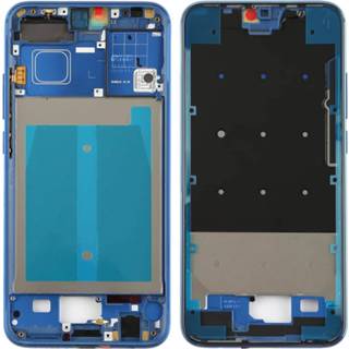 👉 Blauw active onderdelen Frontbehuizing LCD-frame Bezelplaat met zijtoetsen voor Huawei Honor 10 (blauw) 7442935763781