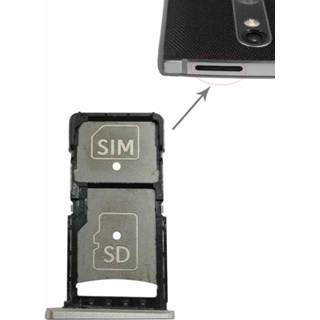 👉 Goud active onderdelen SIM-kaartvak + Micro SD-kaartlade voor Motorola Droid Turbo 2 / XT1585 (goud) 6922181799013