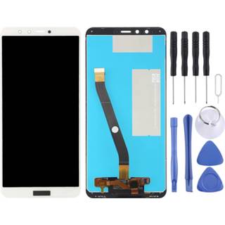 👉 Digitizer wit active onderdelen Lcd-scherm en Full Assembly voor Huawei Enjoy 8 Plus / Y9 (2018) (wit) 6922135060152