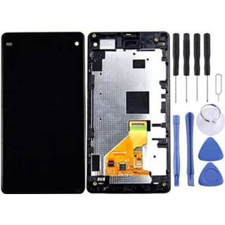 👉 Zwart active Mobiel||||Mobiel>Reparatie Lcd-scherm + aanraakscherm met frame voor Sony Xperia Z1 Compact (zwart) 6922872302300