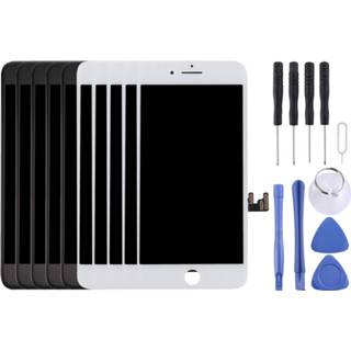 👉 Digitizer zwart wit active onderdelen 5 STKS + AUO LCD Scherm en Volledige Montage voor iPhone 7 Plus (5 Wit) 6922799457466