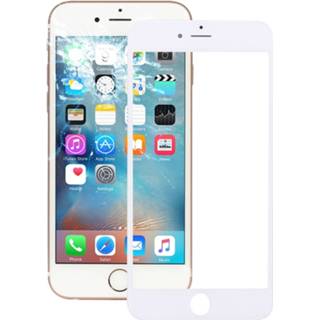 👉 Lens witte active onderdelen Voorzijde buitenste glazen met voorste LCD scherm Omlijsting voor iPhone 6s Plus (witte) 6922862384064