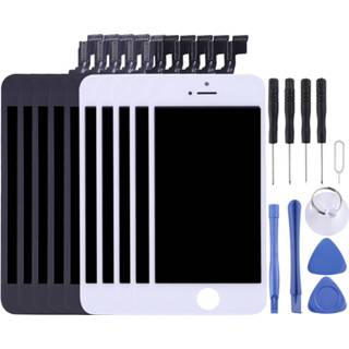 👉 Digitizer zwart wit active onderdelen 5PCS Black + 5 PCS LCD-scherm en Full Assembly voor iPhone SE 6922552350843