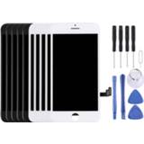 👉 Digitizer zwart wit active onderdelen 5 STKS + Lcd-scherm en Volledige Montage voor iPhone 7 (5 Wit) 6922472144706
