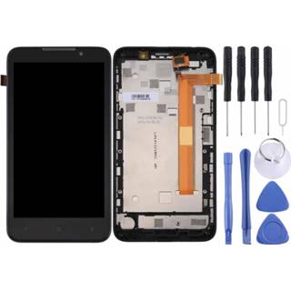 👉 Digitizer zwart active onderdelen Lcd-scherm en volledige montage met frame voor HTC Desire 516/316 (zwart) 6922714302956