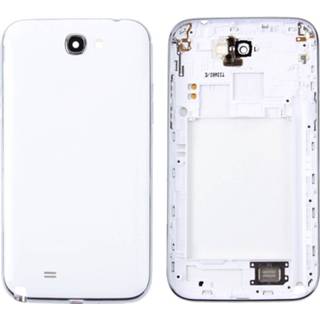 👉 Bezel wit active Mobiel||||Mobiel>Reparatie Middenframe + batterij achterkant voor Galaxy Note II / N7100 (wit) 7442935686660