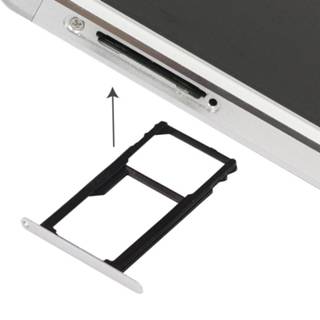 👉 Nano-simkaart zilver active onderdelen Hoesje voor de Huawei Honor 7 Nano SIM-kaart + SIM / Micro SD-kaartlade (zilver) 7442935732763
