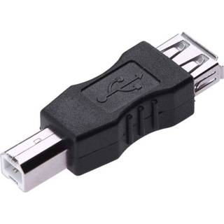 👉 Zwart active computer vrouwen mannen USB 2.0 A vrouwelijk naar B mannetje Adapterconnector AF BM converter voor printer (zwart) 6922765557022