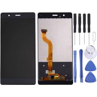 👉 Digitizer zwart active onderdelen Huawei P9 standaardversie LCD-scherm en volledige montage (zwart) 6922644785843