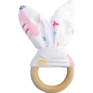 👉 Baby Konijn Oor Bijtring Veilig Organische Hout Baby