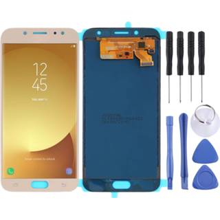 👉 Digitizer goud active Mobiel||||Mobiel>Reparatie Lcd-scherm en Full Assembly (TFT-materiaal) voor Galaxy J7 (2017), J730F / DS, J730FM DS (goud) 7442935713793