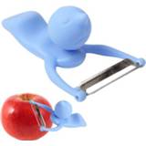 Keukenmes blauw active home mannen Herengevormde Fruitgroente Dunschiller met Duurzaam ABS Handvat (Blauw) 6922568334509