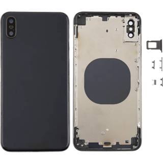👉 Achterklep zwart XS active onderdelen met cameralens&SIM-kaartvak&zijtoetsen voor iPhone Max (zwart) 6922842878972