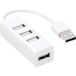 👉 Wit active computer 4 poorten USB 2.0 HUB voor Apple (wit) 6922408563298