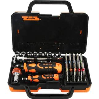 👉 Active Mobiel||||Mobiel>Reparatie JAKEMY JM-6123 31 in 1 kleurenring professionele schroevendraaierreparatieset 6922971509334