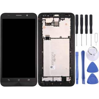 👉 Digitizer zwart active onderdelen Lcd-scherm en volledige montage met frame voor Asus ZenFone 2 / ZE550ML (zwart) 6922486890699